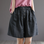 Livia Button Shorts