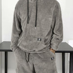 KZZ Men's Hooded Sweatshirt Shorts Set, Very Worthwhile Hoodie Top Pants Two-Piece Suit
