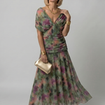 Calen | Off Shoulder Flow Midi Dress