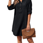Zeagoo Women's Cotton Shirt Dress