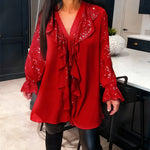 Élina | Blouse ample à sequins