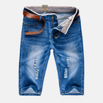Ridge Distressed Denim Shorts