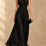 Paula Halter Neck Chiffon Maxi Dress