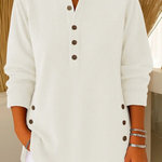 Nives | Buttoned Henley Tunic