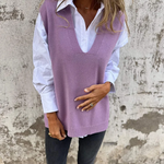 Joséphine | Pull sans manches en maille confortable