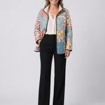 Joséphine | Veste matelassée patchwork fleuri
