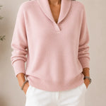 Women's Relaxed V-Neck Knit Jumper