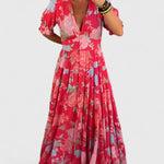 Minelda | Robe Maxi Florale Évasée