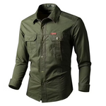Men's Utility Pocket Long Sleeve Shirt