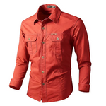 Men's Utility Pocket Long Sleeve Shirt