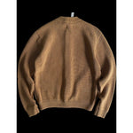 Heavyweight Cotton Crewneck Button Up Knitted Cardigan