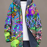 Marina Whimsical Ocean Art Hooded Jacket