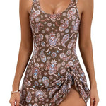 Women's Swim Romper with Built In Bra