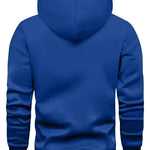 KZZ print hoodie men's fleece sweatshirt, United States letter print unisex casual