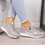 Women's Zip Detail Wedge Trainers