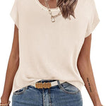 Zeagoo Short Sleeve Sweater Knit Going Out Sweater Tops