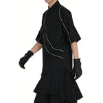Loose-Fit Casual Lapel T-Shirt