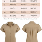 Zeagoo Women's Blouse Short Sleeve Shirts (DE Only)