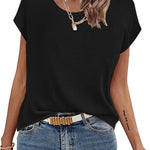 Zeagoo Short Sleeve Sweater Knit Going Out Sweater Tops