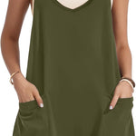 Zeagoo Jumpsuit Short Summer Sleeveless Rompers (DE Only)