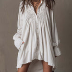 Lucia | Lace Detail Shirt Dress