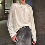 Retro Velvet Crew Neck Long Sleeve T-Shirt