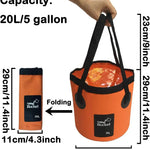 Foldable 20L Outdoor Water Bucket