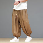 Breathable Loose-Fit Ice Silk Wide-Leg Pants