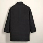 Loose Diagonal Placket Cotton-linen Jacket