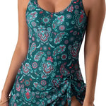 Women's Swim Romper with Built In Bra