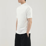 Straight Shoulder Jumpsuit Collar Knitted Slim Fit T-shirt