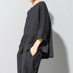 Loose-fitting Patchwork Casual T-shirt