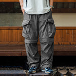 Japanese Three-proof Quick-drying Detachable Pockets Loose Trousers