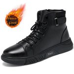 Men’s Leather-Look Fleece-Lined Chukka Boots