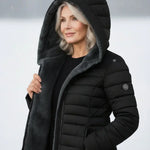 Women's Quilted Fleece Lined Winter Jacket