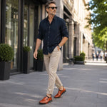 Men's Smart Leather Look Lace Up Shoes