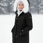 Rina | Parka con Cappuccio Bordato
