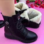 Women's Lace-Up Side Zip Winter Ankle Boots