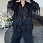 Summer Loose Tassel Stage Party Casual Shirt