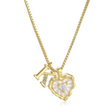 Women's Personalised Heart Initial Necklace