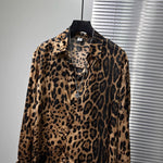 Leopard Irregular Print Casual Shirt