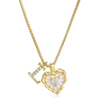 Women's Personalised Heart Initial Necklace