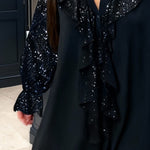 Élina | Blouse ample à sequins