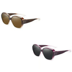 Polarised Round Cat-Eye Sunglasses