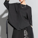 Casual Batwing Sleeve Web Shirt