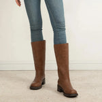 Women's Embossed Knee High Boots
