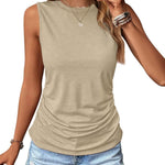 Zeagoo Ruched Tank Tops Dressy Casual Shirts