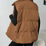 Zeagoo Women Puffer Vest Winter Warm Zip Up Padded Outerwear