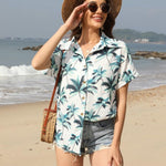 Zeagoo Short Sleeve Casual Roll-Up Cuffed Tops
