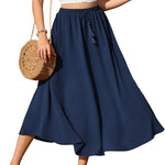 Zeagoo Skirt Long Elegant Skirts High Waist Maxi Skirt (DE Only)